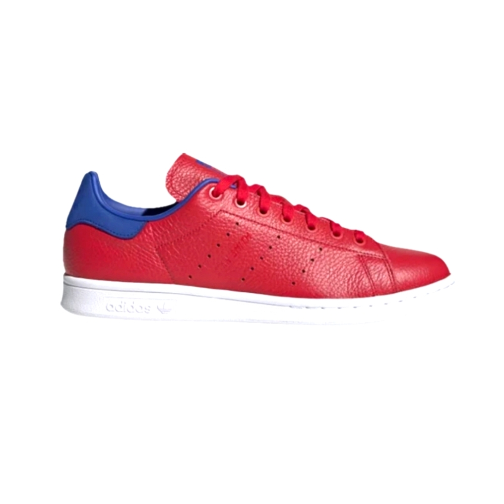 adidas Originals Stan Smith Sneaker Full Grain Leather Sneakers FV3266 Red Blue